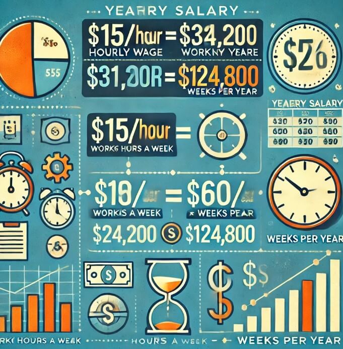 $ an hour is how much a year